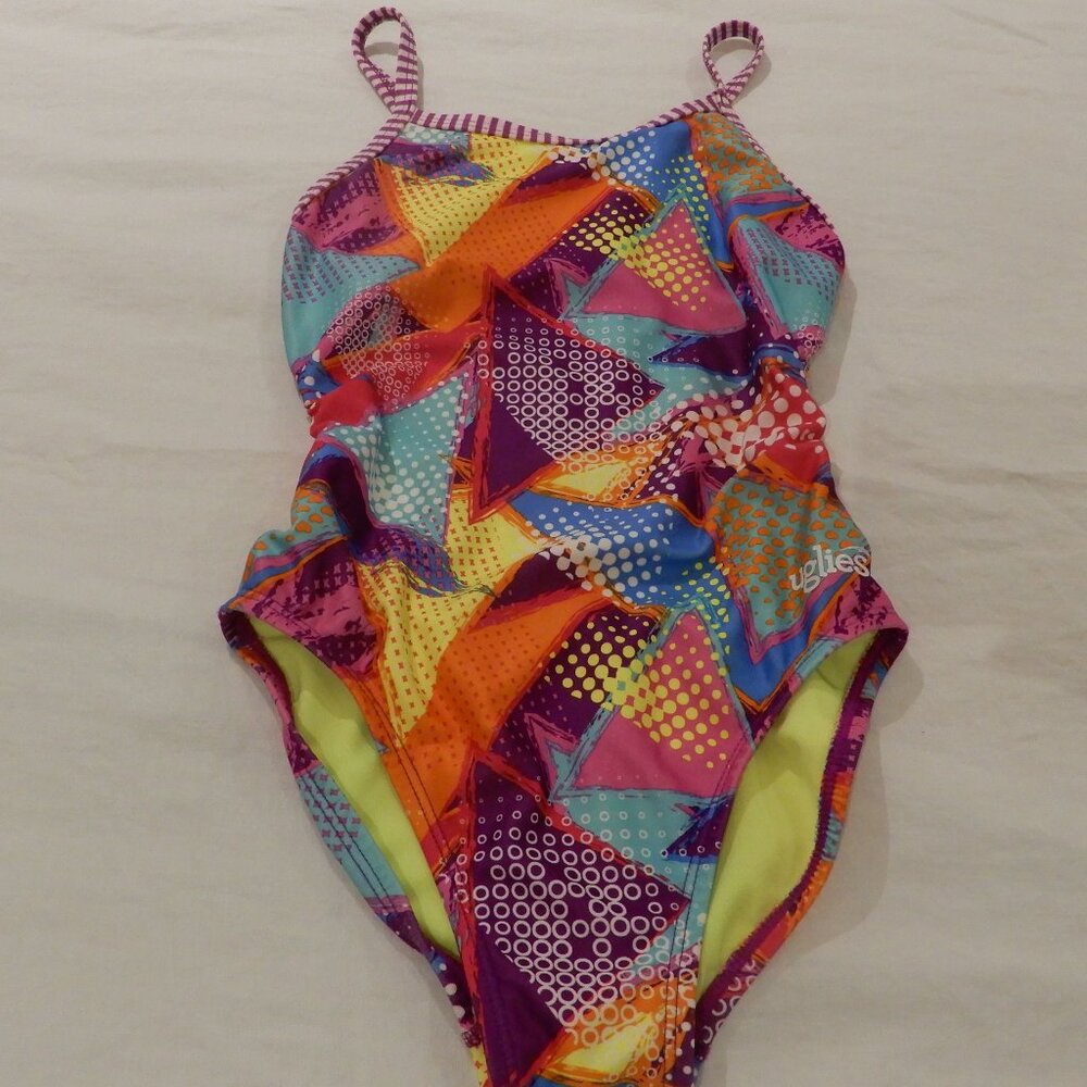 Girl's (10 Yrs Old Size) New Dolfin "Uglies" One Piece Swim Suit